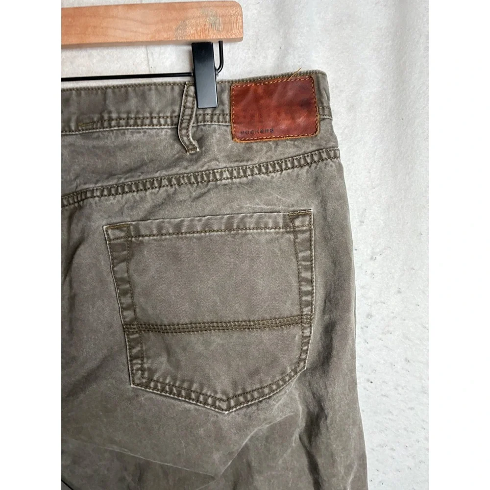 Dockers D3 Classic Fit Mens Pants‎ 42x30 Olive Drab Brown Cotton Chino Trousers